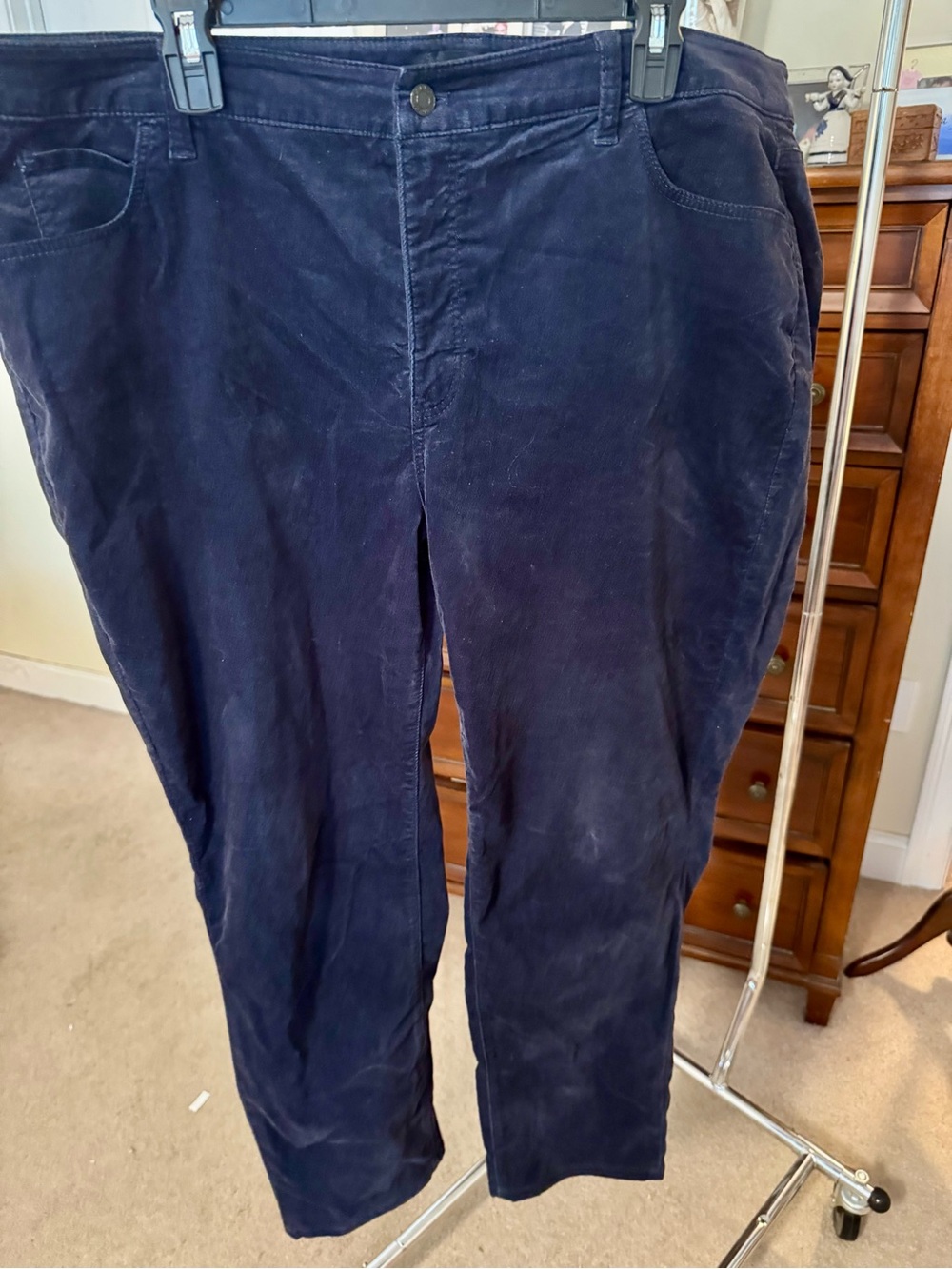 Talbots Women’s Plus Petite Dark Navy Velveteen Pants